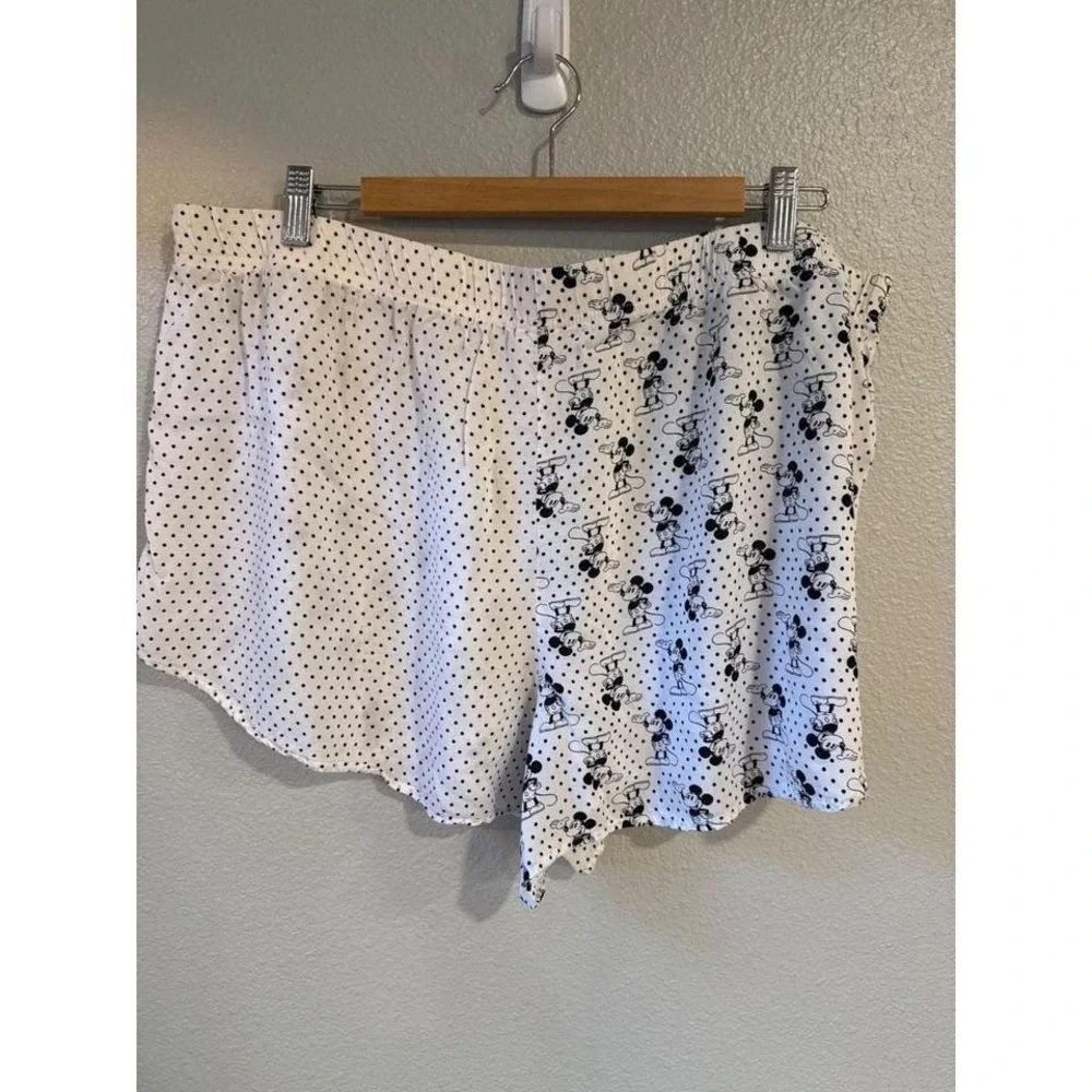 Disney Mickey Mouse Polka Dot Sleep Shorts Women 2X Pajama Loungewear - Picture 5 of 6